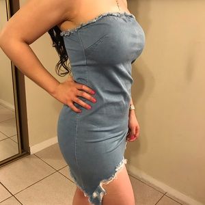 Jean Ripped Dress